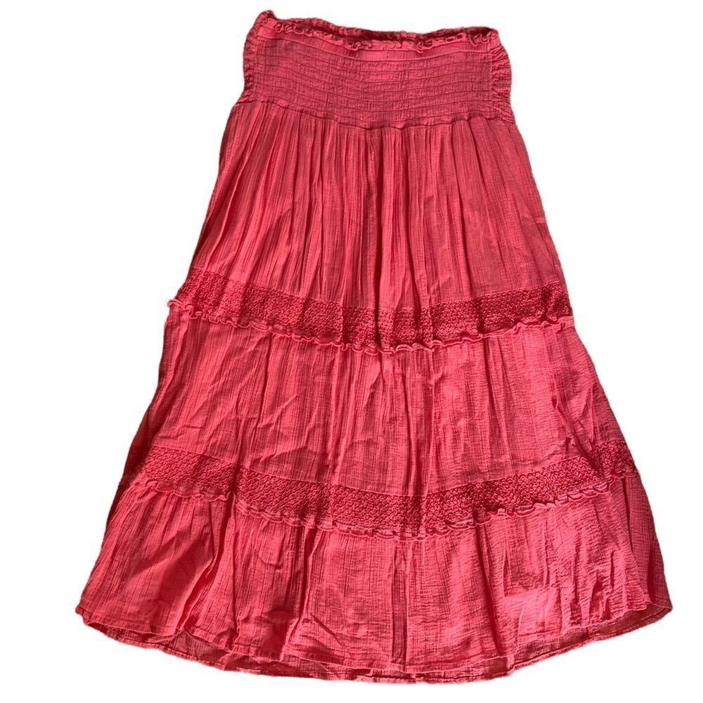 Old Navy Strapless Dress Coral Size Large